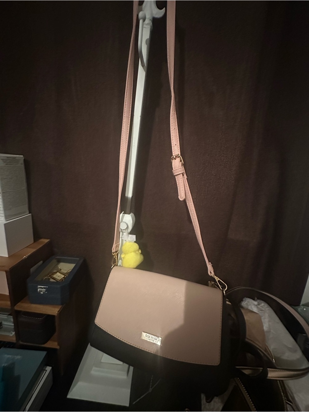 kate spade Two-Tone Pink and Black Crossbody Bag
